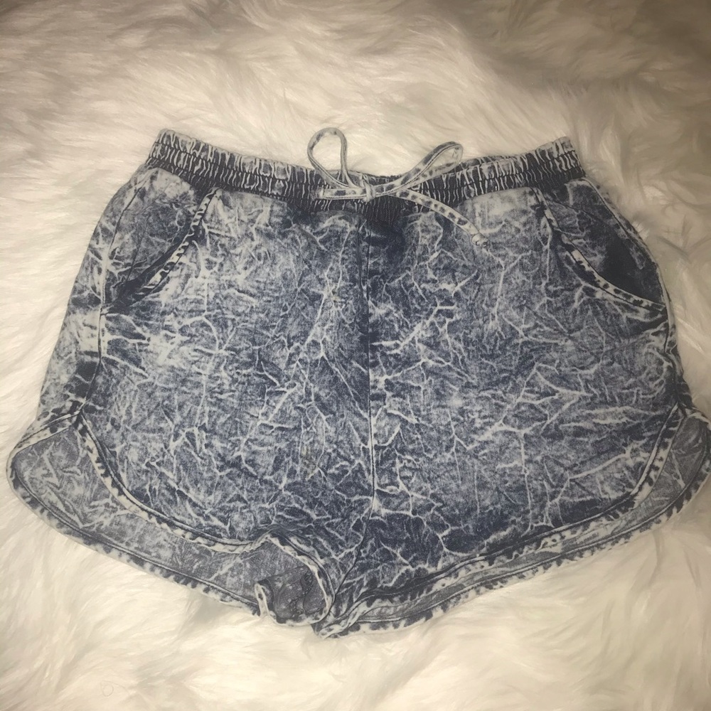 Acid Wash Jean Shorts